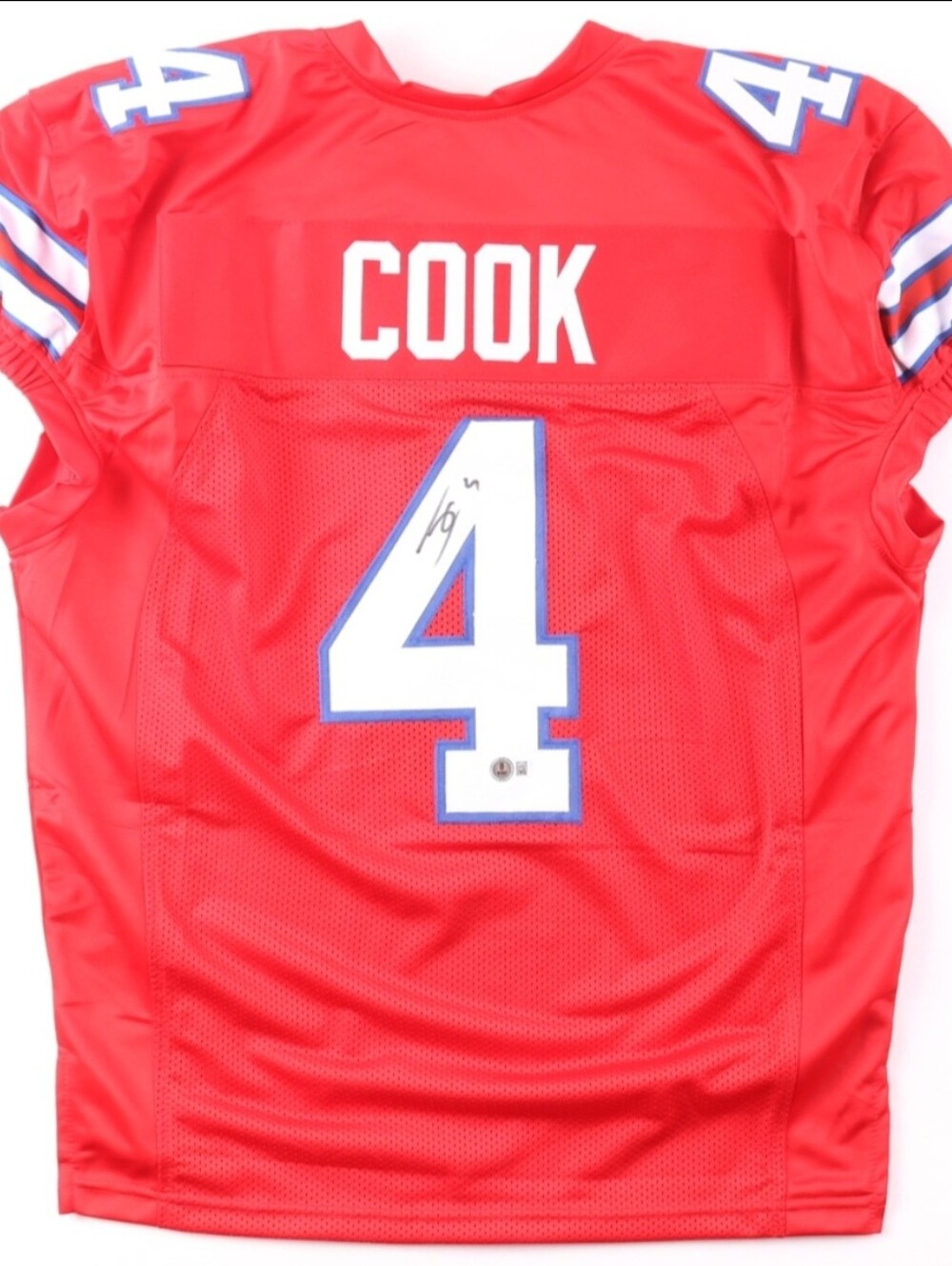 James Cook COA Beckett auto Jersey